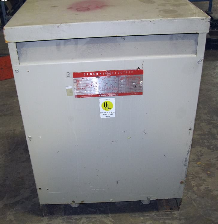 GENERAL ELECTRIC Step Down Transformer, 51 kva, 460 - 266v,